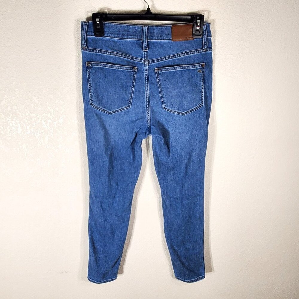 Madewell Blue Denim Skinny Crop Jeans Womens Size 26 High Rise 28x25 - Picture 2 of 14